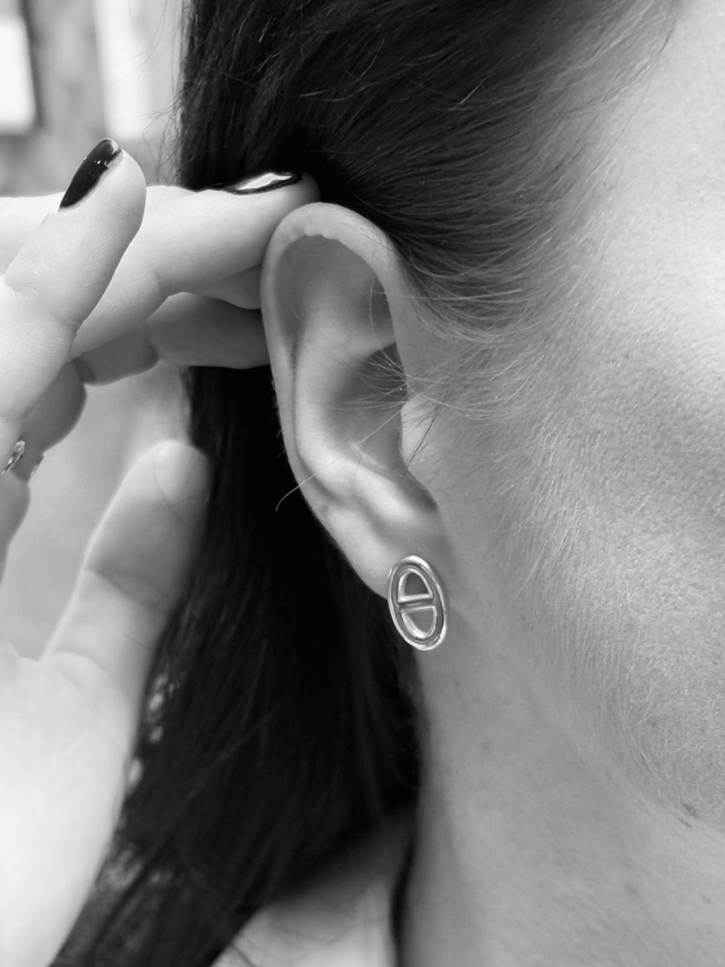 Boucles d’Oreilles Ovales | Finition Or ou Argent
