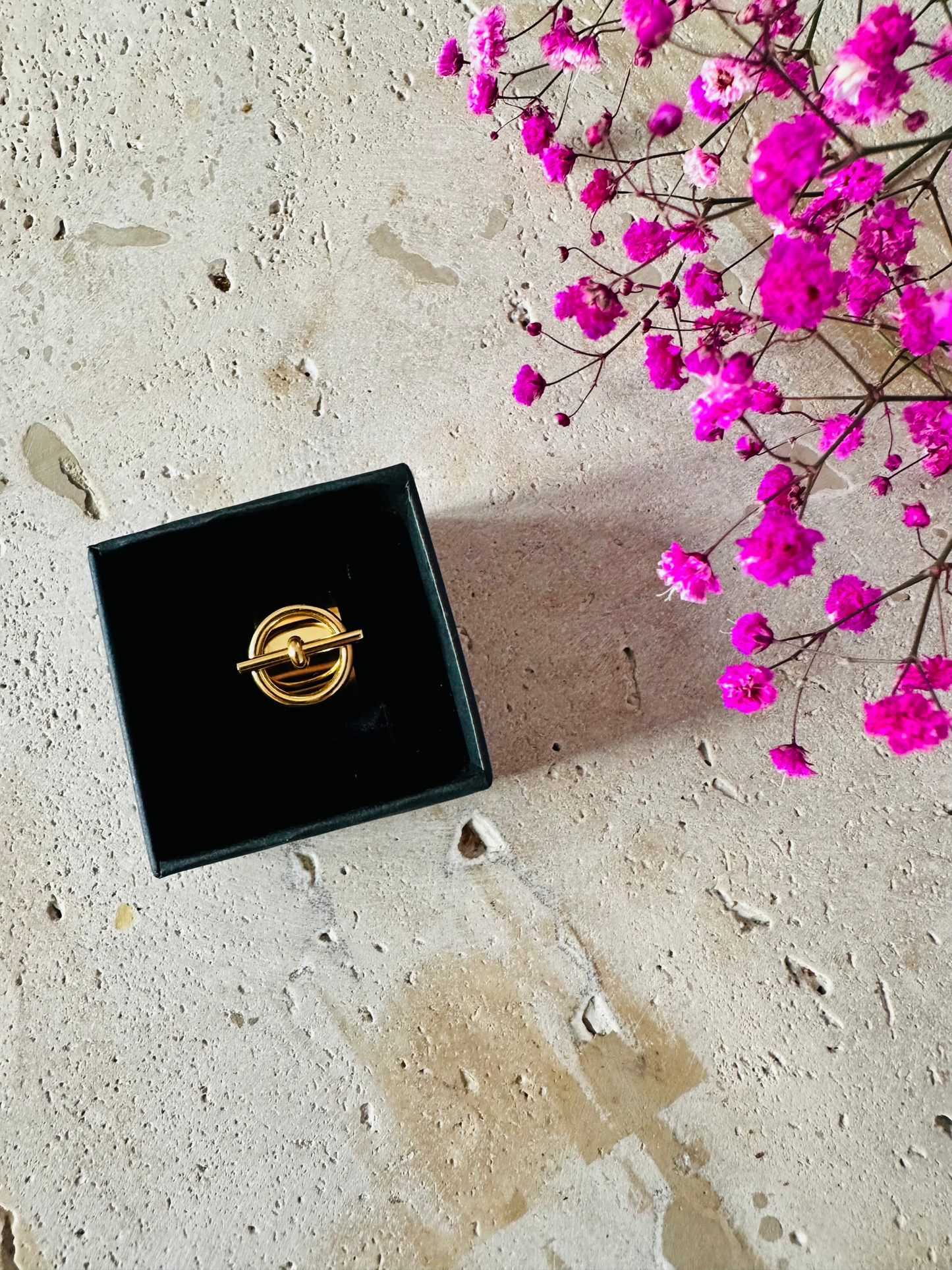 H Bague Locker - Or et Argent