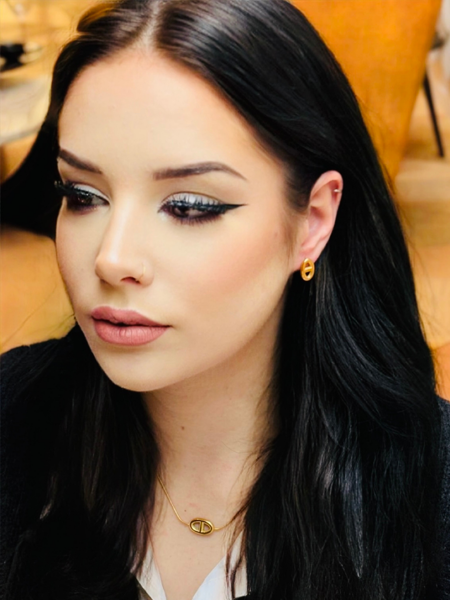 Boucles d’Oreilles Ovales | Finition Or ou Argent