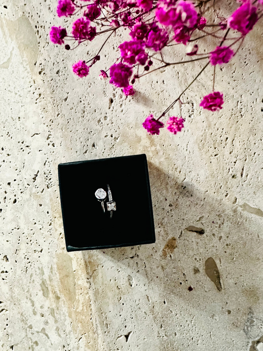 Bague "Dualité" – Finition Or ou Argent