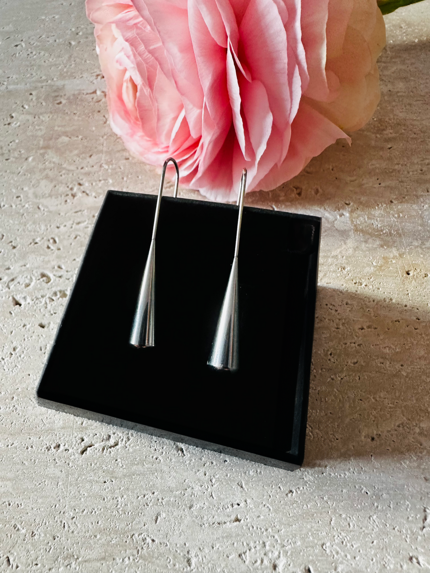 Boucles d'Oreilles Goutte d'Eau - Couleur Argent & Or