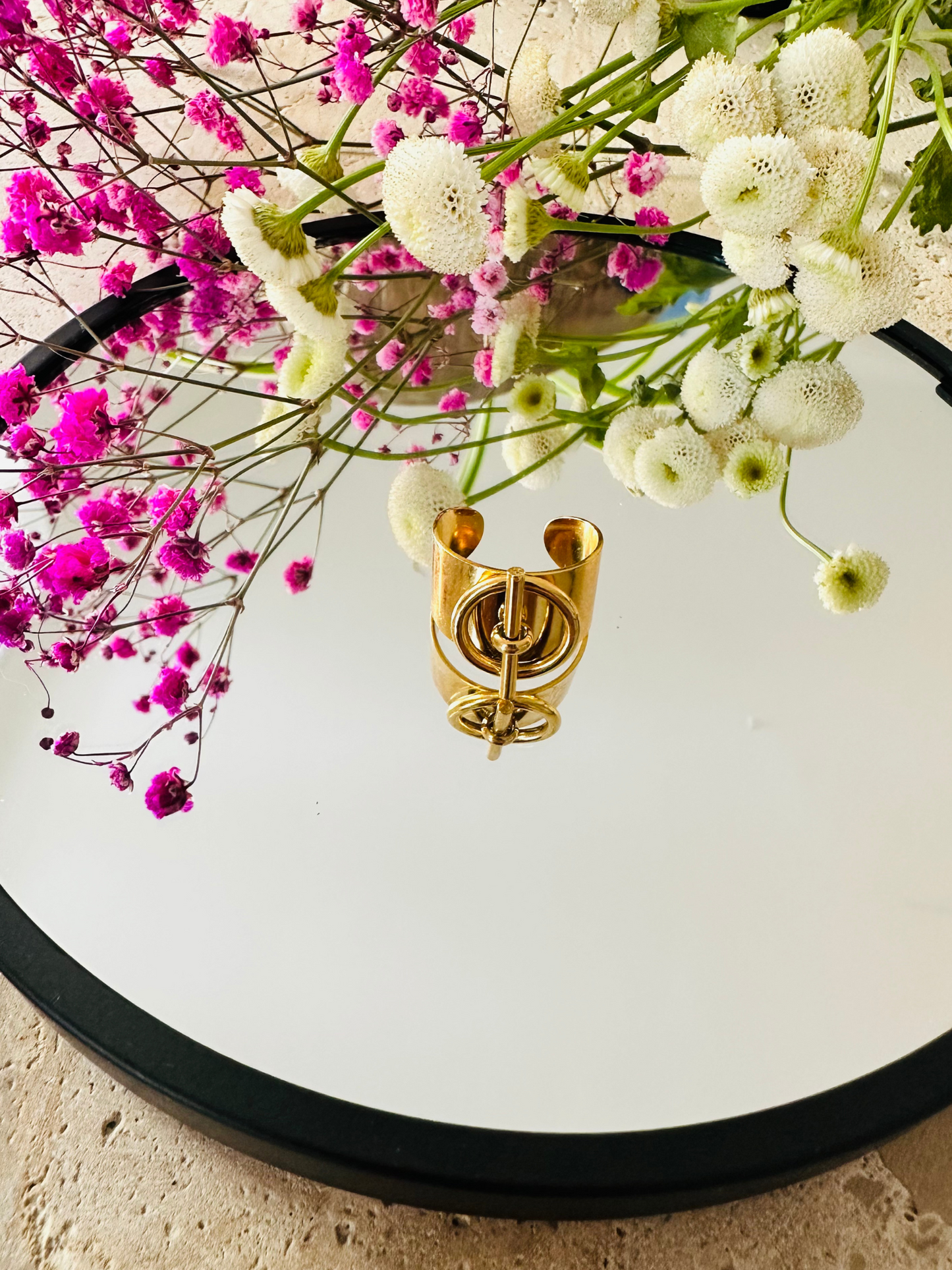 H Bague Locker - Or et Argent