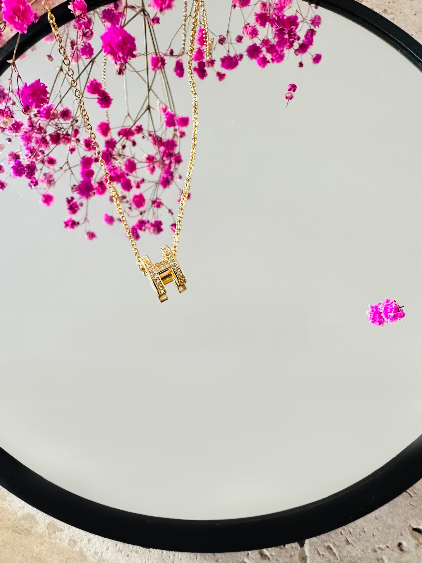 Collier Lettre H Argent 925 ou Plaqué Or et Zirconium – Élégance Minimaliste