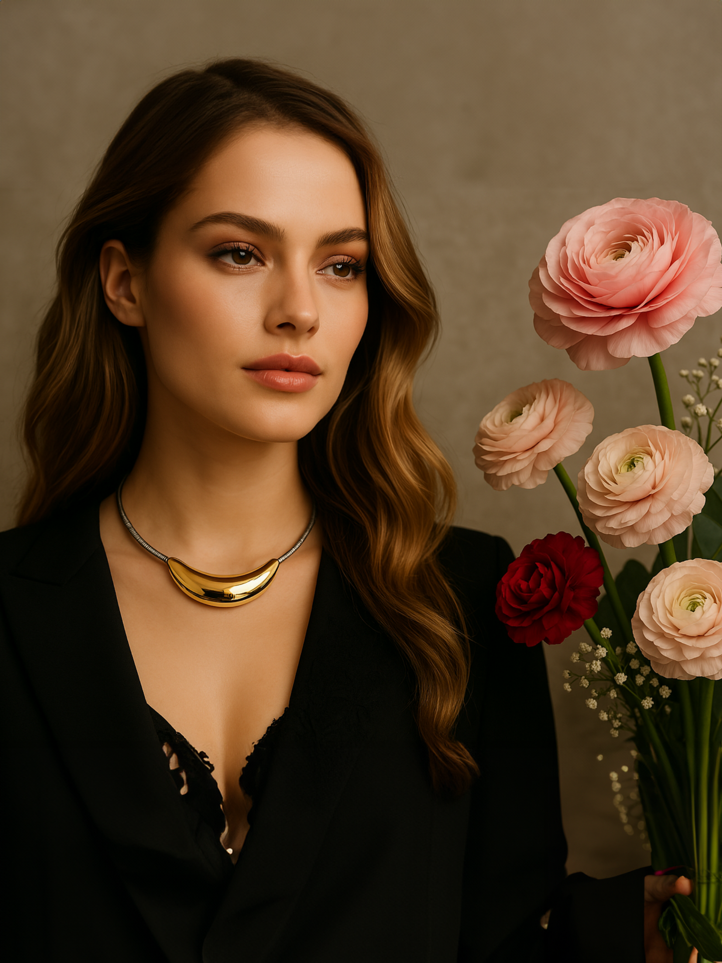 Collier Élégant en Acier Inoxydable – Sophistication Contemporaine
